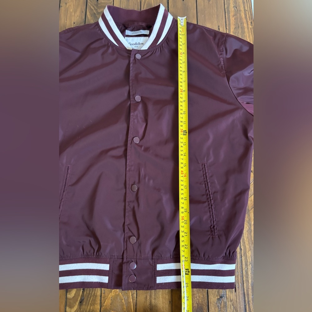 Goodfellow & Co Men's Burgundy Bomber Jacket - Picture 7 of 14